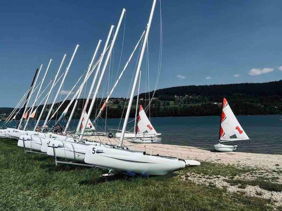 La Parenthese Vue Lac Les Grangettes Exterior foto