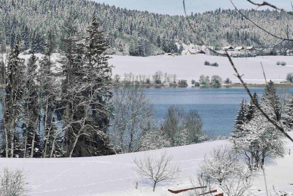 La Parenthese Vue Lac Les Grangettes Exterior foto