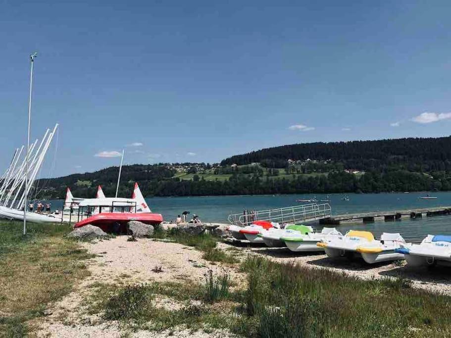 La Parenthese Vue Lac Les Grangettes Exterior foto