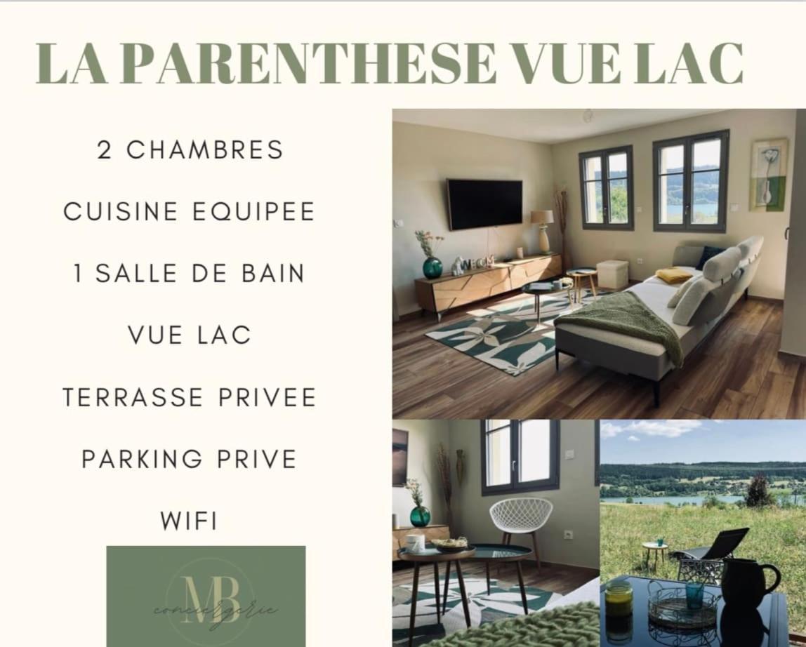 La Parenthese Vue Lac Les Grangettes Exterior foto